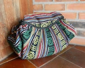 Hand Woven Cotton Shoulder Bag Purse Handbags Tribal Ethnic - IKAT 9