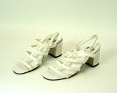 White Sandals Women's Shoes Size 6M
