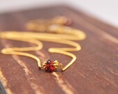 January Birthstone Necklace, Garnet Jewelry, Birthstone Jewelry, Birthstone Necklaces for January Birthdays
