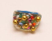 Magical Deep Ocean Dreams Statement Rings