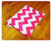 50% OFF Reusable Snack Bag 6x8 - Waterproof Zippered - Pink Large Chevron