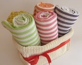 Free Shipment, set of 4 Turkish Towels, Mother's day gift set, Cotton, Bath & Body, Peshtemal, Green, Yellow, Gray, Black, for her