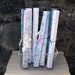 3 Sheets of Geometric Patterned Wrapping Paper - Pink, Turquoise and Grey