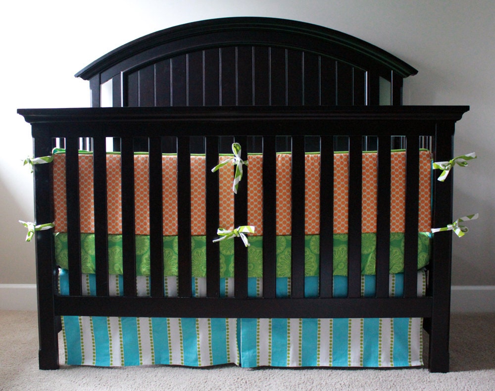 Custom baby bedding - Colorful Nursery Set
