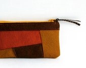 Wool Felt Coin Purse // Patchwork // LoftFullOfGoodies