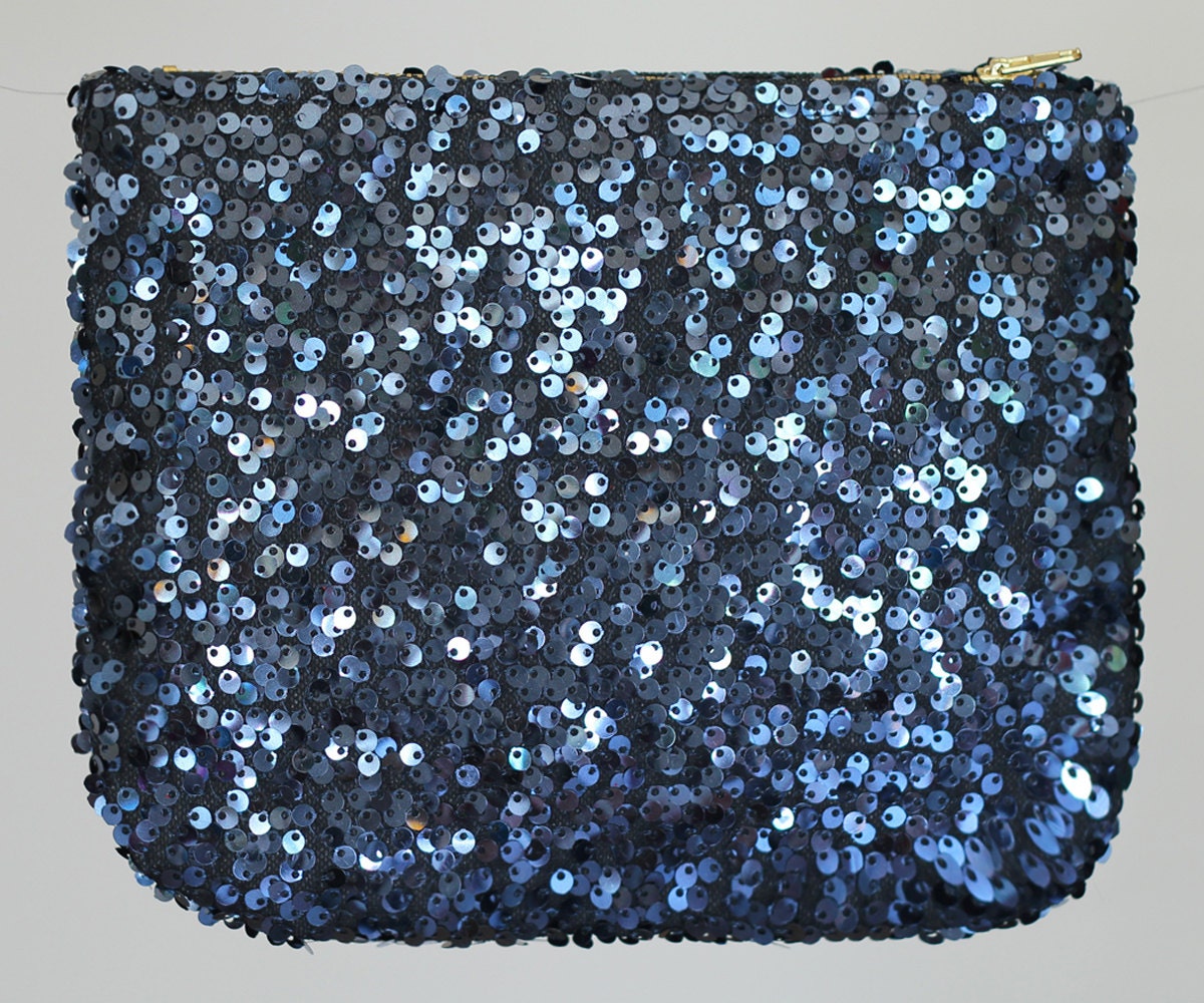 blue sequins