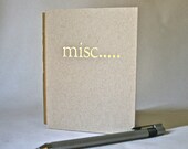 Blank Book Handmade Journal with Stamped Hardcover for Writer & Artist Stocking Stuffers