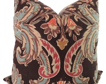 SALE Kravet Lutron Mahogany Decorative Pillow Cover, Throw Pillow, Toss Pillow, Accent Pillow