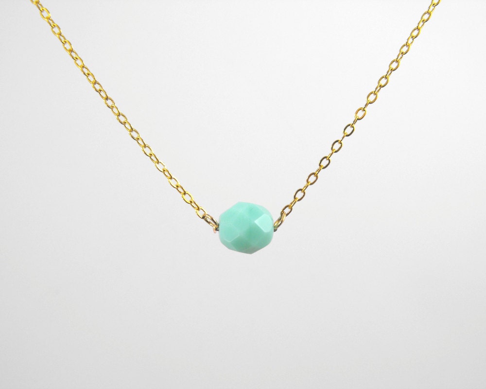 Mint Bead Necklace