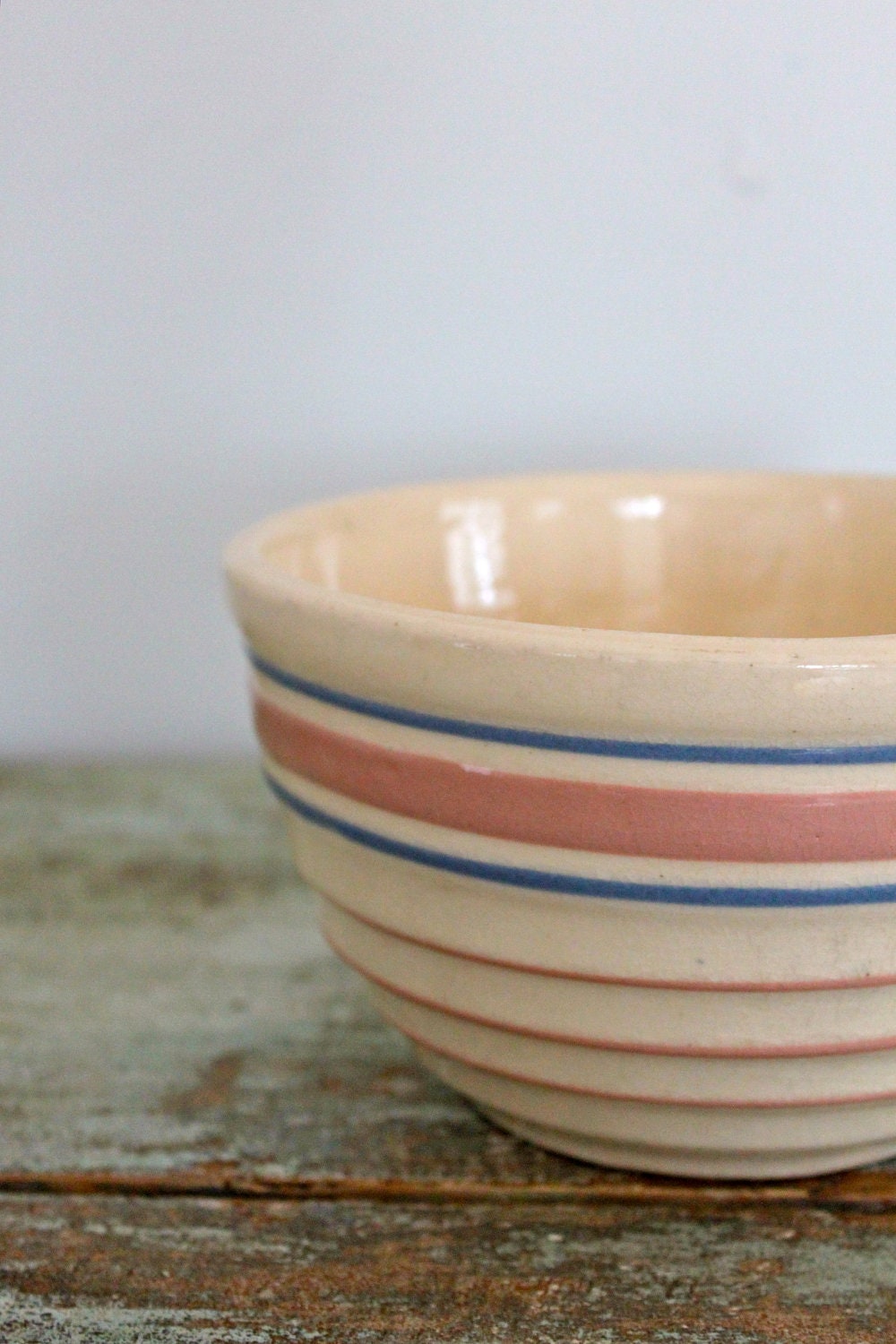 Vintage stoneware fruit  bowl