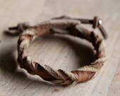 Leather Paniolo Cuff Bracelet - Chestnut (Light Brown) - 7-8"