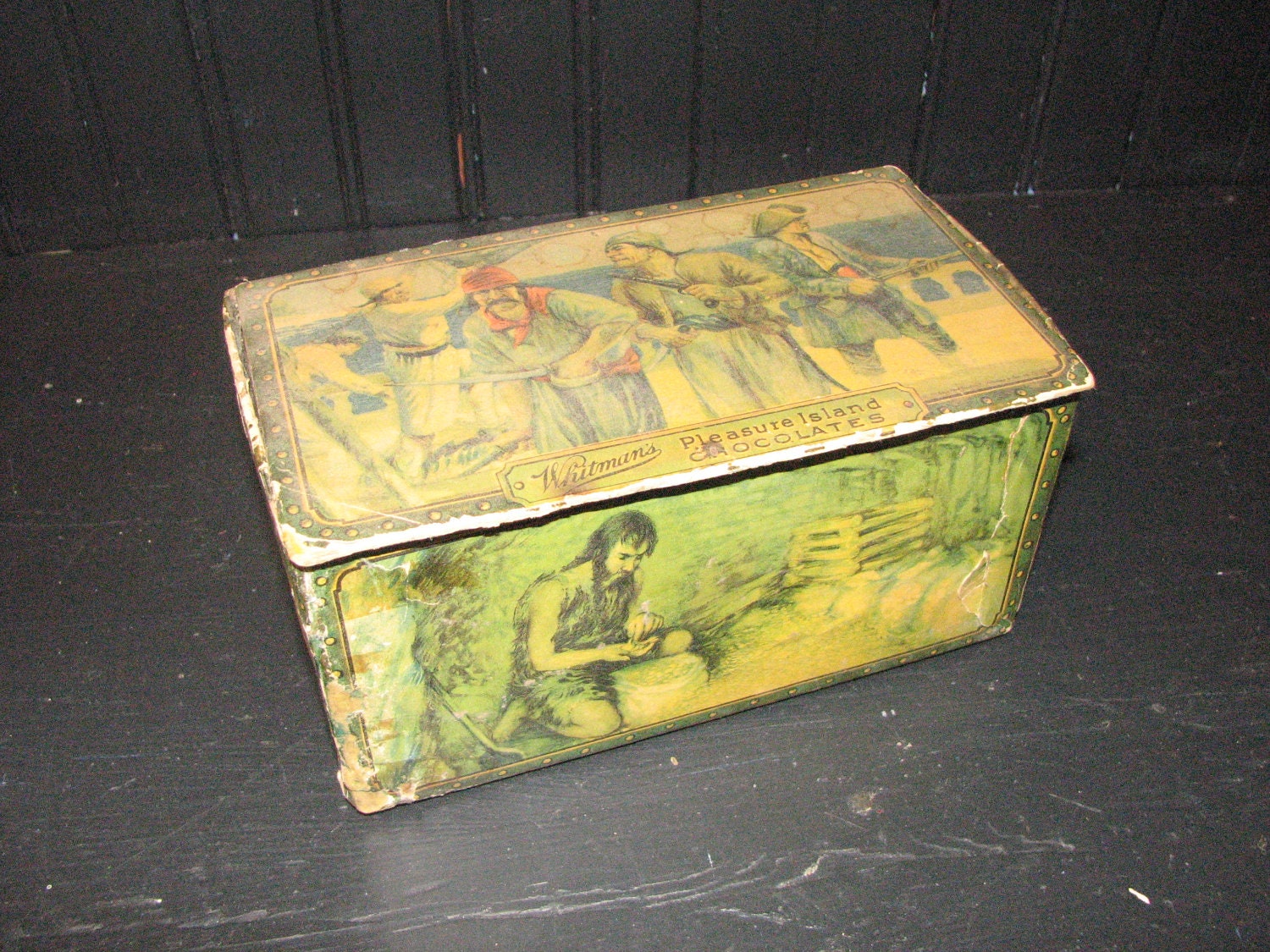 Whitman's Pleasure Island Chocolate Box 1920's