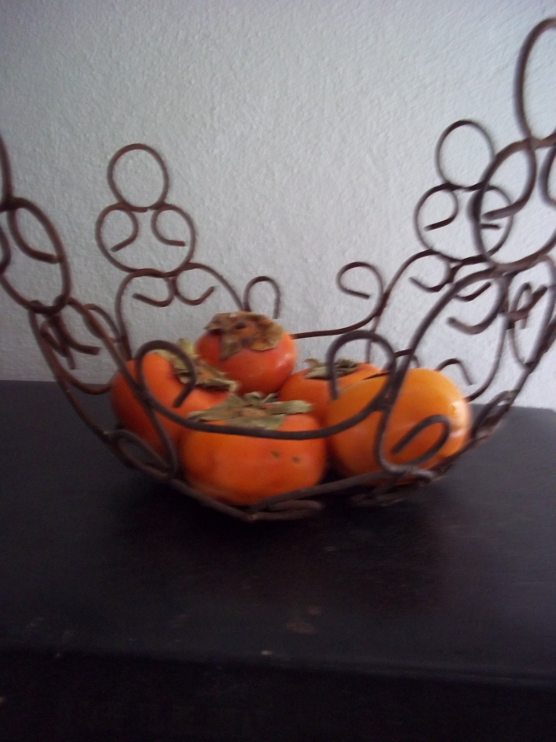 rustic metal basket