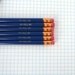 oh hell no  engraved pencil set 6 six midnight blue pencils.