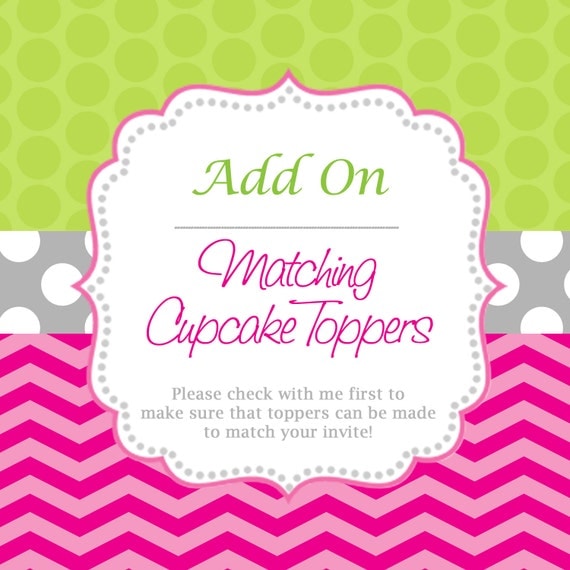 Made to Match Cupcake Toppers Il_570xn