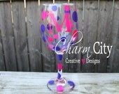 Personalized Wine Glass for birthdays, bachelorette , wedding, bridal