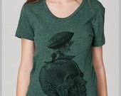 Women's T Shirt Thoughts Take Flight American Apparel S, M. L, XL 8 Colors