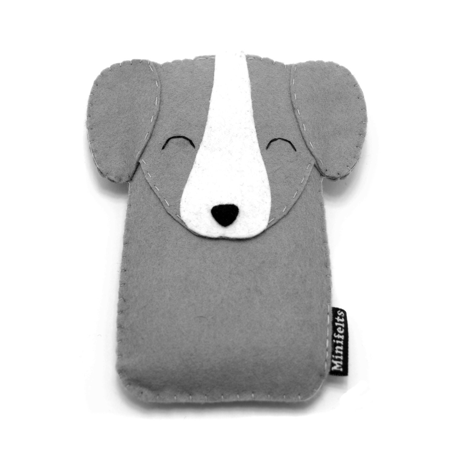 Dog Phone Case - iPhone 5 Case- iPhone Case - Dog iPhone 4 Case - iPhone 4s Case - iPhone 4 Felt Case