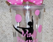 Ballet Dance Teacher tumbler - Personalized 16 ounce tumbler