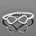 ON SALE - infinity ring, infinity knot ring, sterling silver ring, best friend ring, promise ring,personalized ring, sisters ring