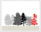 Print 8x10 - Living room Modern Tree Art - Gift for Him