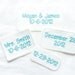 Something Blue, Wedding Dress Label, Embroidered Gift Set, Bridal GIft Idea