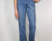 vintage CHIC HIGH WAIST 5 pocket tapered jeans, xsmall, small