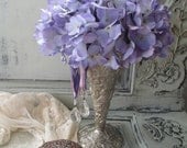 Floral Arrangement - Home Decor - Tea Party - Wedding Arrangement - Purple Blue  Hydrangeas