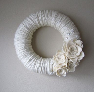 Yarn Wreath Handmade Felt Decoration-12 inch
