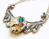 Steampunk Necklace /A Vintage Watch Movement Jewelry