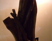 Walnut Floor Lamp, Natural Handcrafted Rustic Lamp