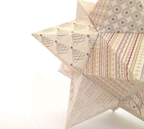 Origami Star Decoration (SMALL) - Origami Wedding Decoration - Hanging Paper Wedding Decoration - Party Decoration
