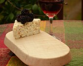 Natural Wood Footed Cutting Board/Platter, Figured Maple and Walnut, Food Safe Finish, Gift, Mother's Day