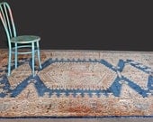Antique Persian Viss Rug. Rare Blue. c1900s