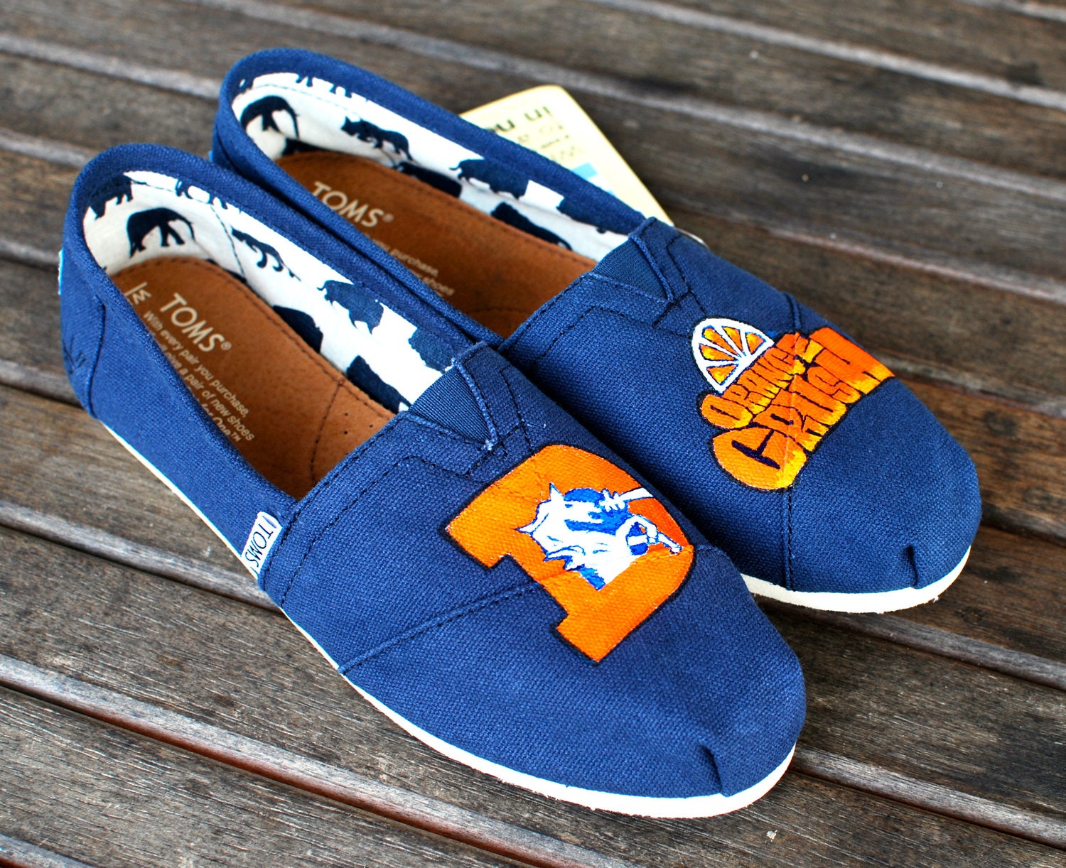 Denver Broncos Orange Crush TOMS