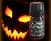 All Hallows Eve Perfume Oil: 5mL Amber Bottle of Halloween Inspired Artisan Fragrance