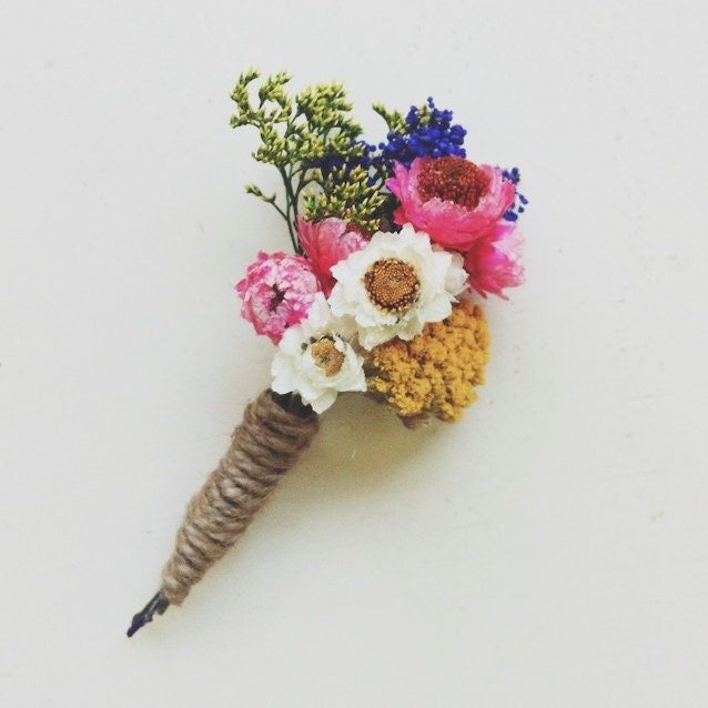 Spring Garden boutonniere pin