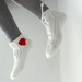 Of White Slipper Socks, Lacing Slippers for Women, Gift for mom