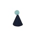 Party Hat - linen party hat in blue (small)