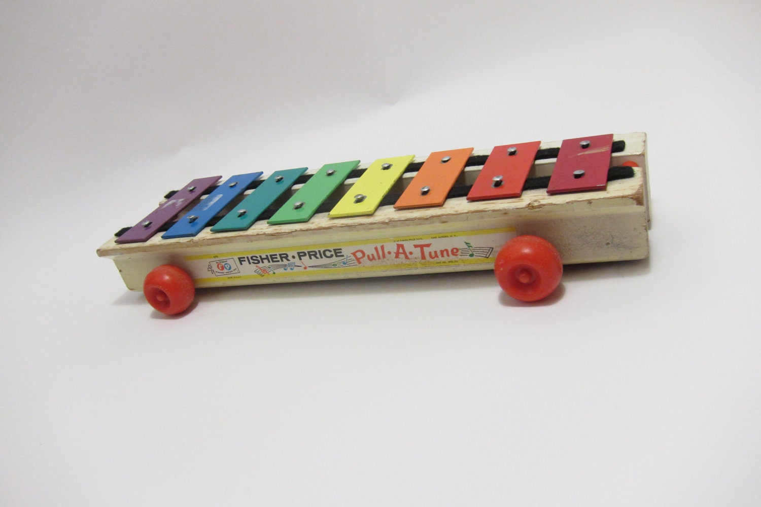Vintage Fisher Price Pull a Tune  Piano Vintage 80s Toys 1964 Pull String