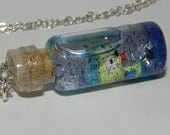 Invader Zim, GIR, Miniature GIR in a Bottle Necklace,Nickelodeon TV Cartoon Inspired