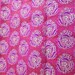 Indian Fabric - Fuschia and Purple - Chanderi Silk Fabric - Original Zari work