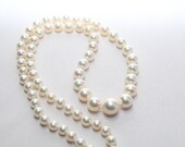 18 inch White Wedding  fresh water Pearl Necklace