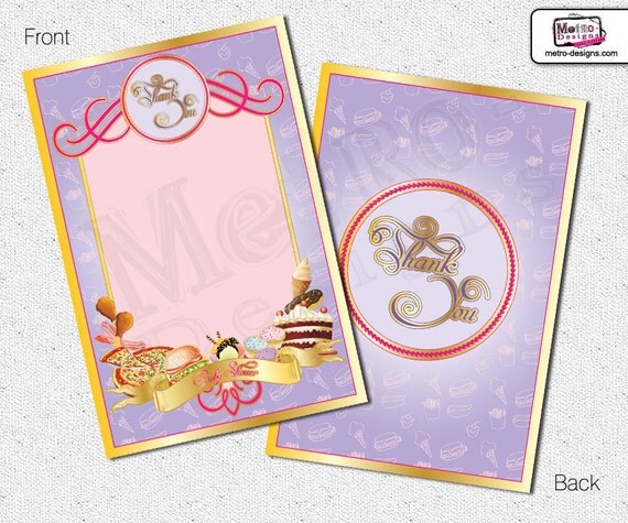 Sweet & Phat Baby Shower - Thank You Cards Il_570xn