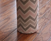 HEADBAND HOLDER- Pink& Grey CHEVRON