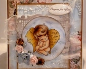 Whiff of Joy- Sympathy/Prayer Cherub Handmade Card
