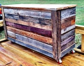 Mobile Reclaimed Barnwood Bar that is cooler than Restoration Hardware
