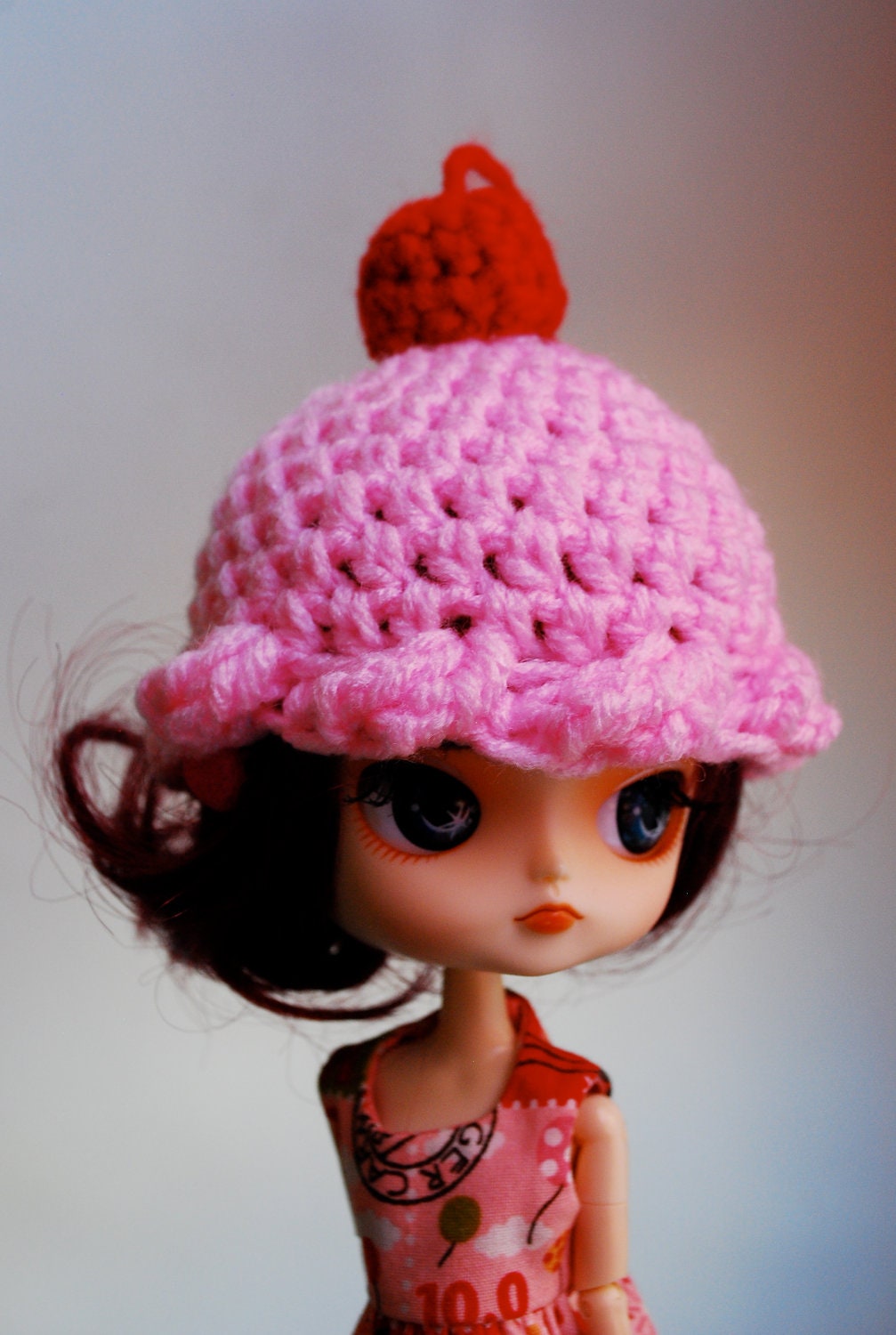 Pink Scoop Beanie for Pullip Dal