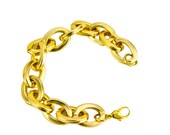 Oval Link Gold Bracelet