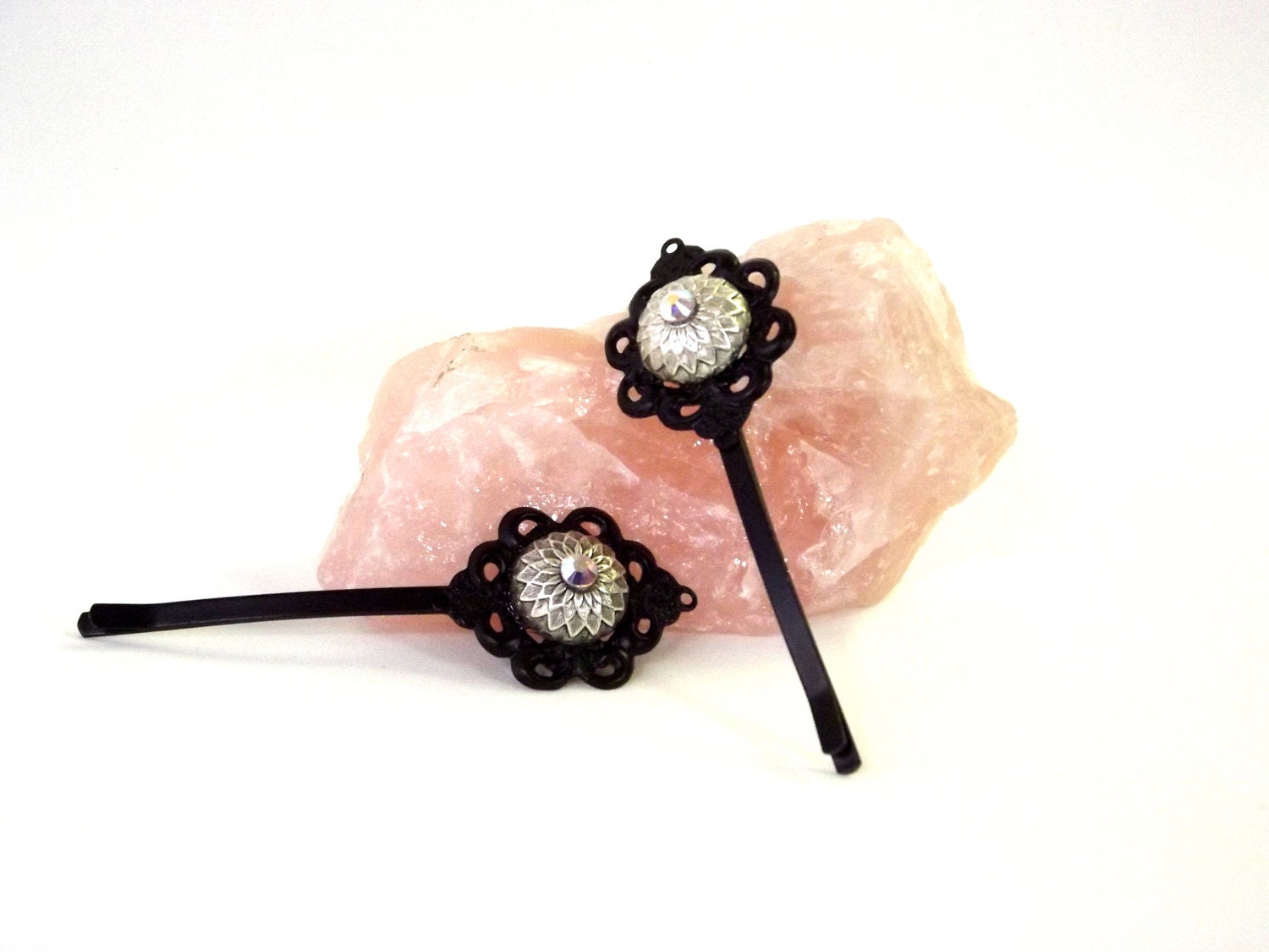 Bobby Pin Set, Hair Jewelry, Art Deco Style, Vintage Inspired